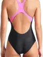 Купальник Arena GRAPHIC SWIMSUIT SWIM PRO BACK, чорний з рожевим