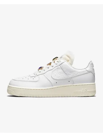 Кросівки Nike WMNS AIR FORCE 1 LO PRM, білий з бежевим