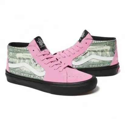 Кросівки Supreme x Skate Grosso Mid 'Dollar Bill - Pink'