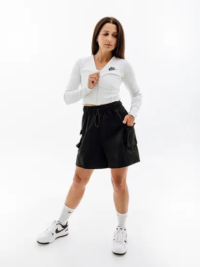 Шорти Nike W NSW ESSNTL WVN HR SHORT, чорний