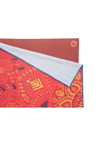 Рушник для йоги Mandalas Red від Bodhi 183x61 см