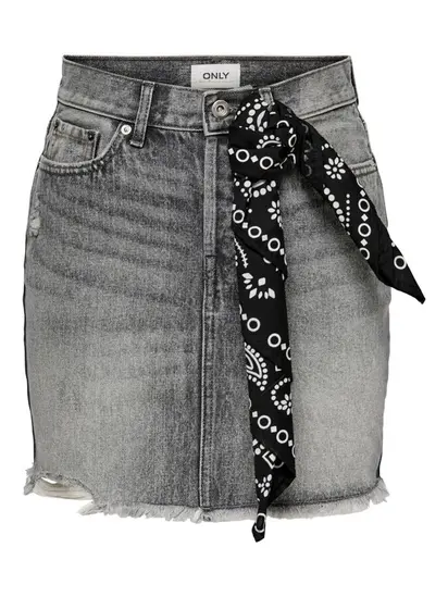 Спідниця ONLFINE HW LIFE DNM JNS SKIRT ADD 15227070 Grey Denim ONLY