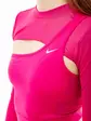 Топ з довгим рукавом Nike LS TOP CROPPED NVT, рожевий