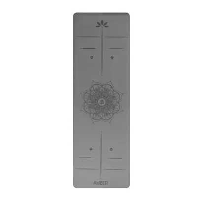 Килимок для йоги Ganesh Align Amber Cool Grey 183×61×0.4 см