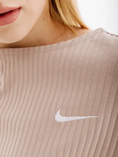 Футболка Nike W NSW RIB JRSY SS TOP, бежевий