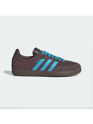Кросівки Adidas Samba OG, коричневий з блакитним