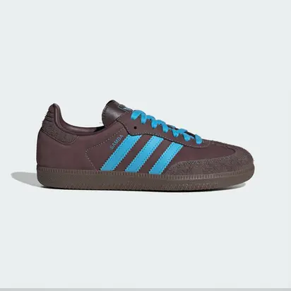 Кросівки Adidas Samba OG, коричневий з блакитним