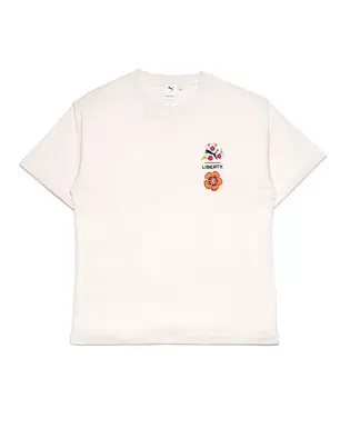 Футболка PUMA X LIBERTY Graphic Tee, молочний