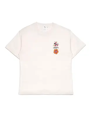 Футболка PUMA X LIBERTY Graphic Tee, молочний