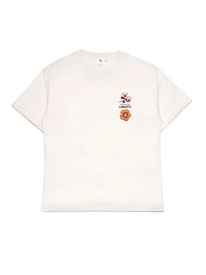 Футболка PUMA X LIBERTY Graphic Tee, молочний