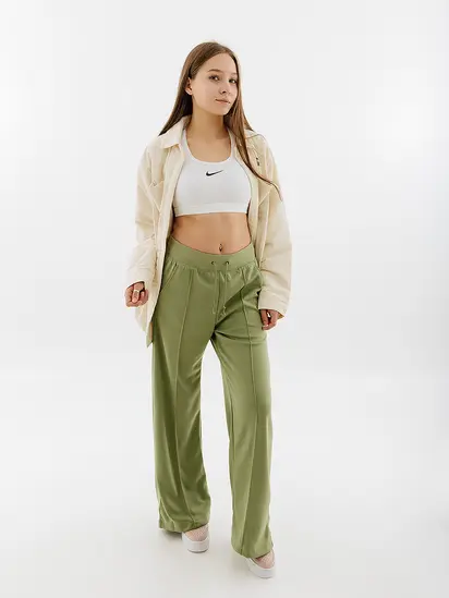 Штани Nike HR WIDE PANT, зелений