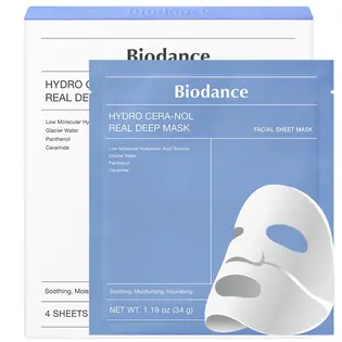 BIODANCE Набір гідрогелевих масок для відновлення шкіри з керамідами та льодовиковою водою 4 шт*34 г