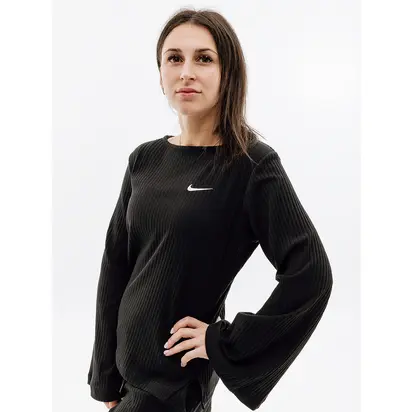 Кофта Nike W NSW RIB JRSY LS TOP, чорний