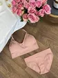 Комплект жіночої нижньої білизни- пудровий
