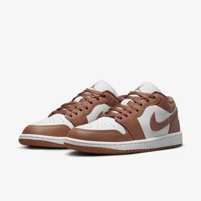 Кросівки W Air Jordan 1 Low Brown/White