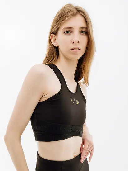 Топ Puma W First Mile High Impact Bra, чорний