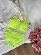 Безшовний комплект жіночої нижньої білизни- салатовий