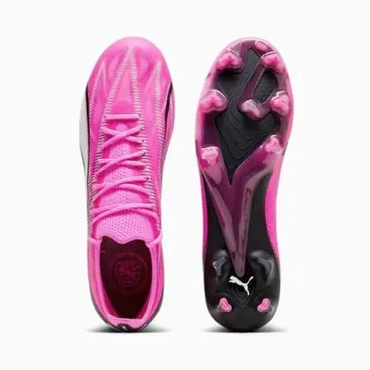 Бутси Puma ULTRA ULTIMATE FG/AG Wn s, рожевий з чорним