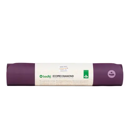 Килимок для йоги Bodhi Ecopro Diamond фіолетовий 185x60x0.6 см