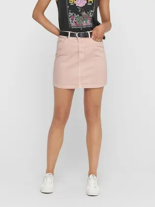 Спідниця ONLROSE A-SHAPE COLOR SKIRT PNT 15204340 Rose Smoke ONLY Розовий
