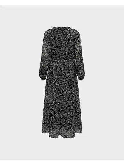 Сукня ONLSTAR L/S MAXI DRESSWVN CHARM FLOWER ONLY M Чорний