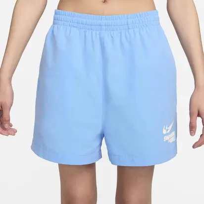 Шорти Nike W NSW WOVEN SHORT GLS, блакитний