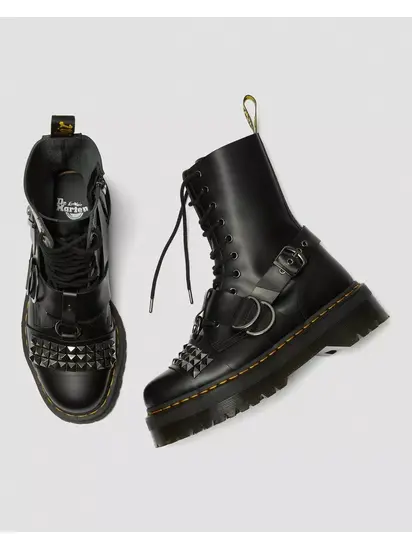 Черевики Dr. Martens Jadon Zip HI Stud Black Smooth