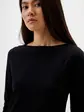 Футболка Basic Slub langarm-T-shirt Tom Tailor L Чорний