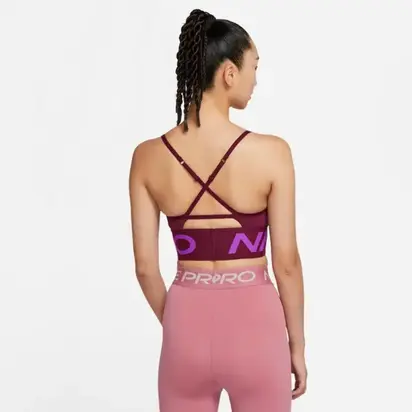 Топ Nike W NK INDY PRO CN LONG LINE BRA