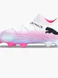 Бутси Puma, білий з рожевим