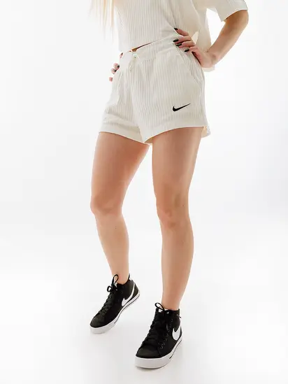 Шорти Nike W NSW RIB JRSY SHORT, бежевий
