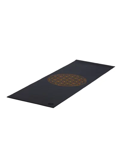 Килимок для йоги Bodhi Leela Flower of Life антрацит 183x60x0.45 см
