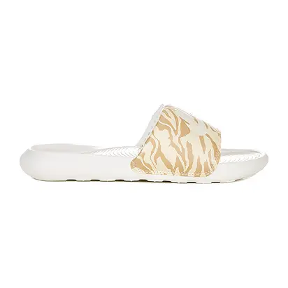 Шльопанці Nike VICTORI ONE SLIDE PRINT, білий з бежевим