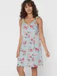 Сукня ONLKARMEN S/L SHORT DRESS AOP WVN NOOS 15157655 Cashmere Blue-ROSE FLOWERS ONLY Блакитний