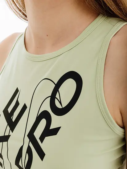 Топ Nike CROP TANK GRX, зелений