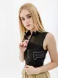 Топ Nike W NK DF AIR CROP TANK, чорний