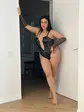 Еротичне чорне боді з сіточкою та лактексом PLUS SIZE