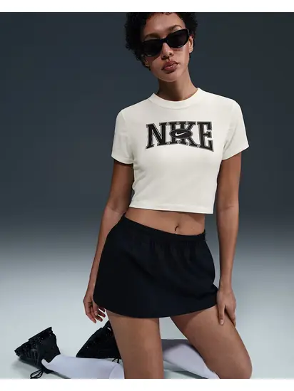 Футболка W NSW SLIM CROP TEE STREET Nike L Білий