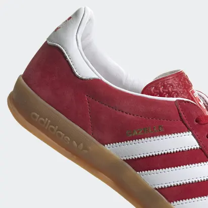 Кросівки Adidas Gazelle Indoor, бордовий з білим