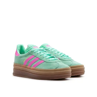 Кросівки Adidas Gazelle Bold, зелений з рожевим