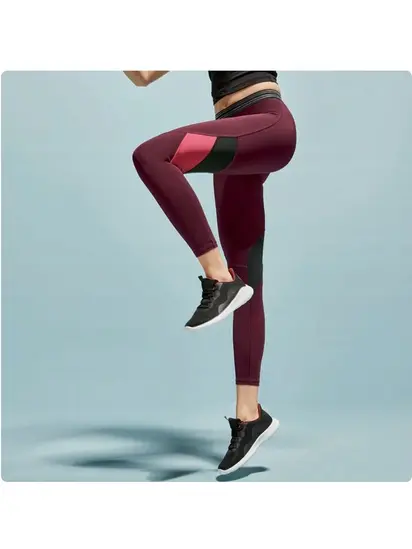 Лосини Crivit LEGGING TECHNIQUE FEMME, бордовий