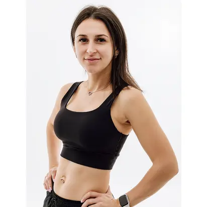 Топ Nike W NK ALATE ELLIPSE LL BRA, чорний