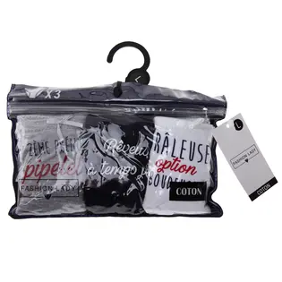 Труси Fashion Lady SLIPS-X3-FEMME білий, синій, сірий L