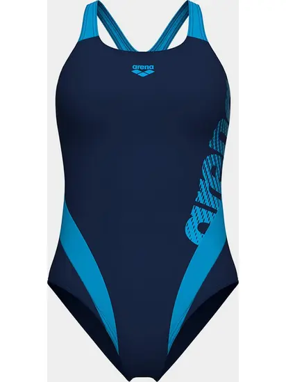 Купальник закритий для жінок Arena STRIPEFLO SWIMSUIT SWIM PRO BA синій, блакитний