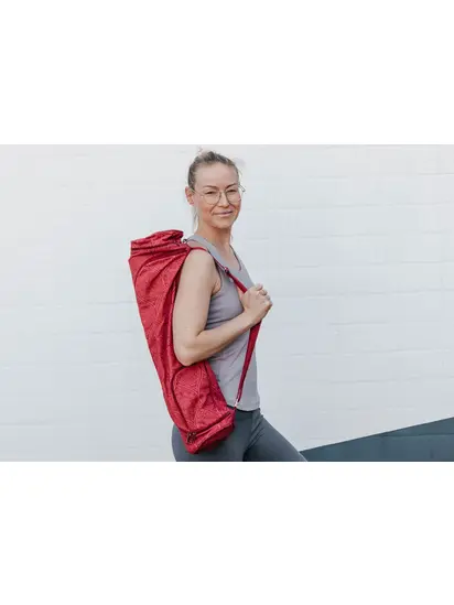 Сумка-чохол для йоги Asana Bag Cotton Mayuri Maharaja Collection Bodhi 60 см темно-червоний