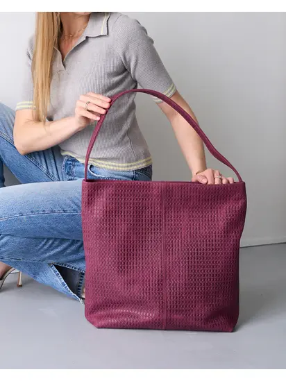 Жіноча шкіряна сумка «Nikole» марсала