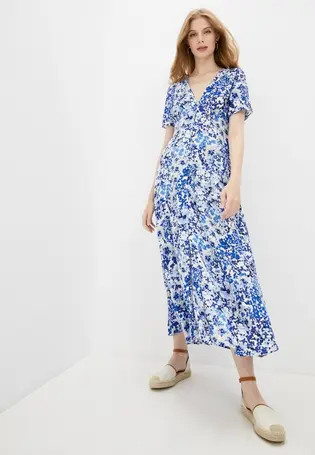 Сукня ONLENOLA S/S MIDI DRESS WVN 15230958 Dazzling Blue-CRUISE FLORAL ONLY M Блакитний