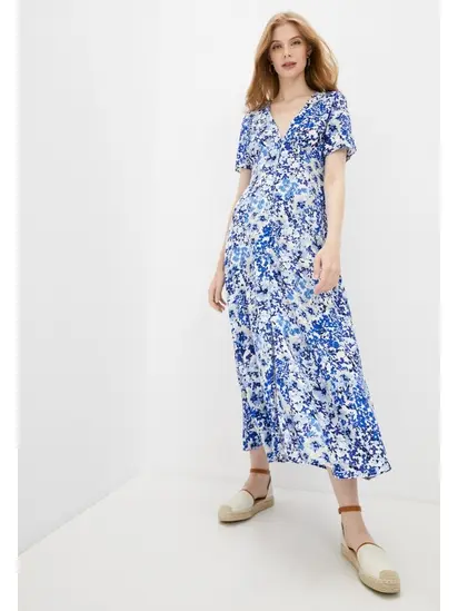 Сукня ONLENOLA S/S MIDI DRESS WVN 15230958 Dazzling Blue-CRUISE FLORAL ONLY M Блакитний