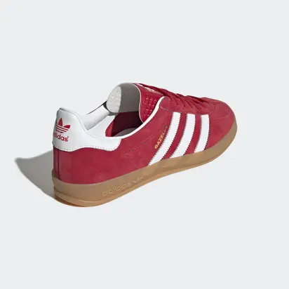 Кросівки Adidas Gazelle Indoor, бордовий з білим