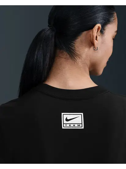 Футболка W NSW SLIM CROP TEE STREET Nike L Чорний